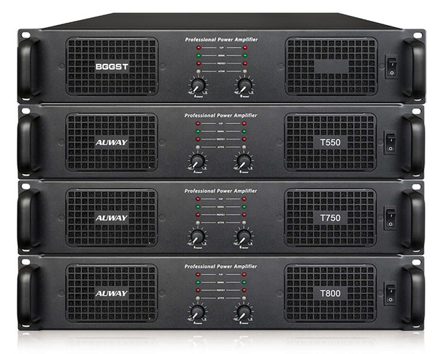 Mini Bar Use Professional H Class Copper Transformer Power Amplifier 2x750w RMS 8ohm 2 Channel
