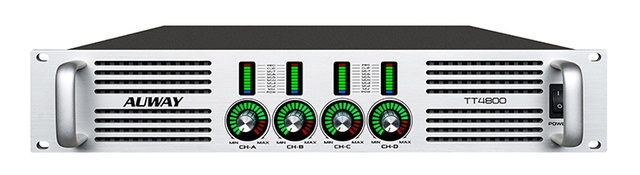 4x1000w RMS 8ohm audio amplifier class H circuit professional 2U