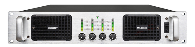 Aluminum 2U Per Channel 600w at 8ohm Pro Dj Audio Power Amplifier